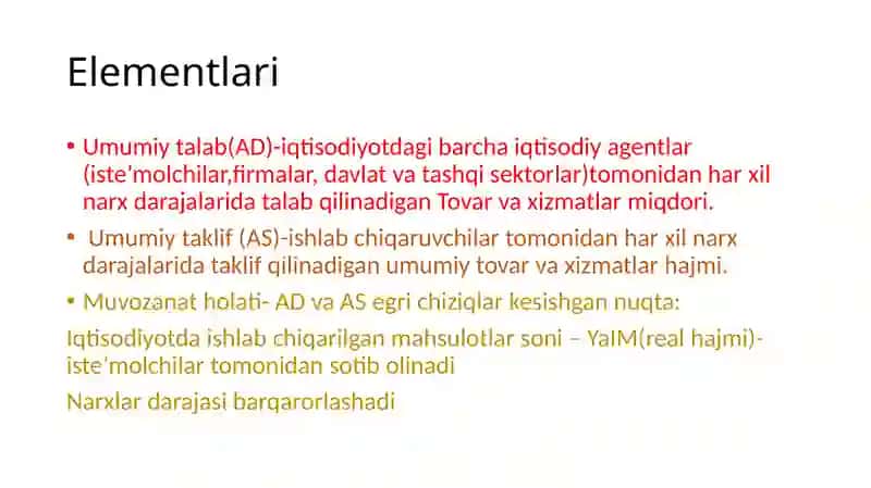 AD-AS modelida makroiqtisodiy muvozanat 3