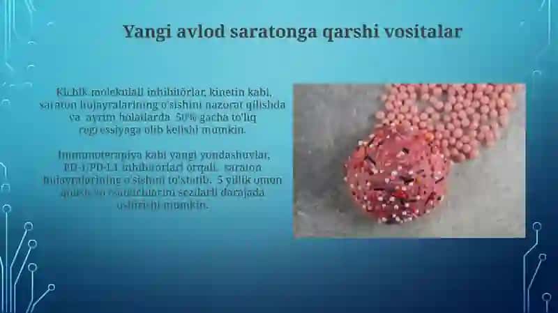 Yangi avlod saratonga qarshi vositalar 3