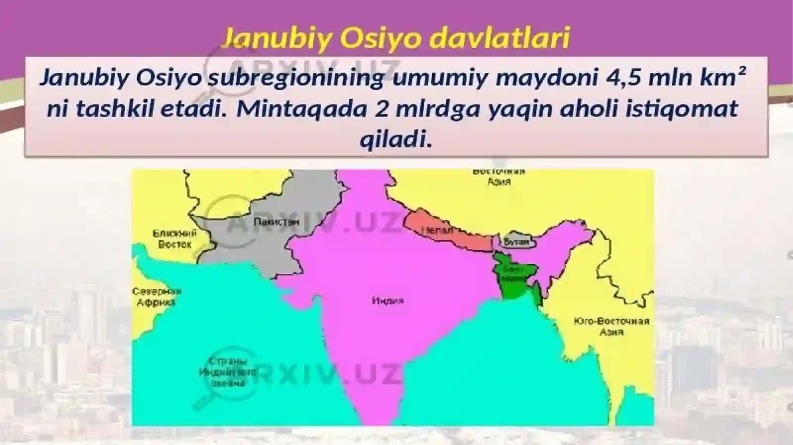 Janubiy Osiyo davlatlari 3