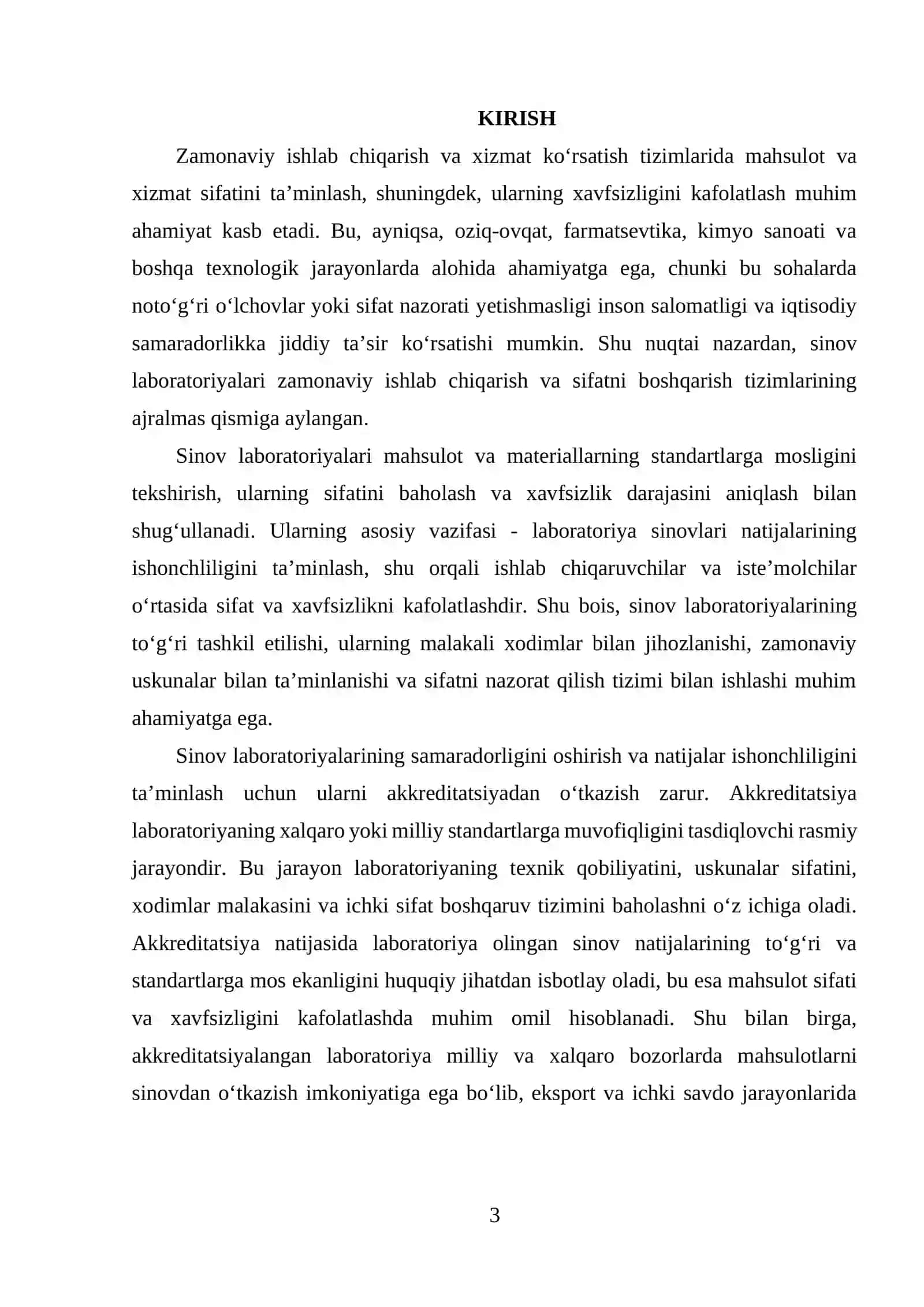 SINOV LABORATORIYALARINI AKKREDITLASH 3