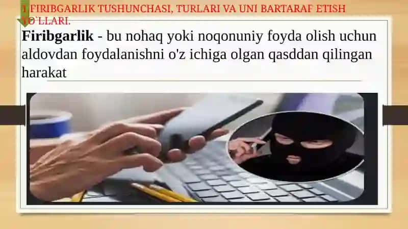FIRIBGARLIKNI ANIQLASH VA UNI OLDINI  OLISH 3
