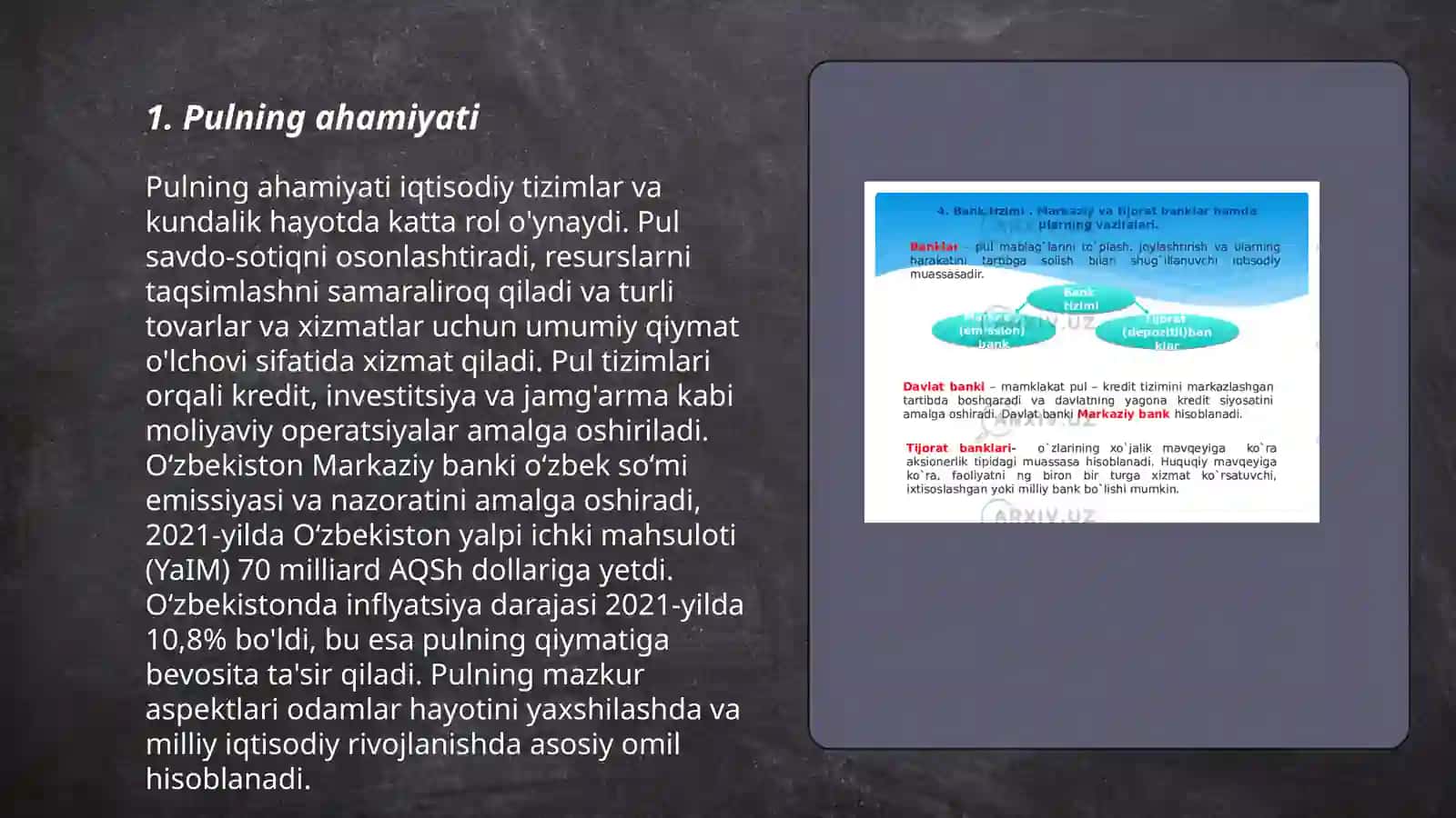 Pul mohiyati 3