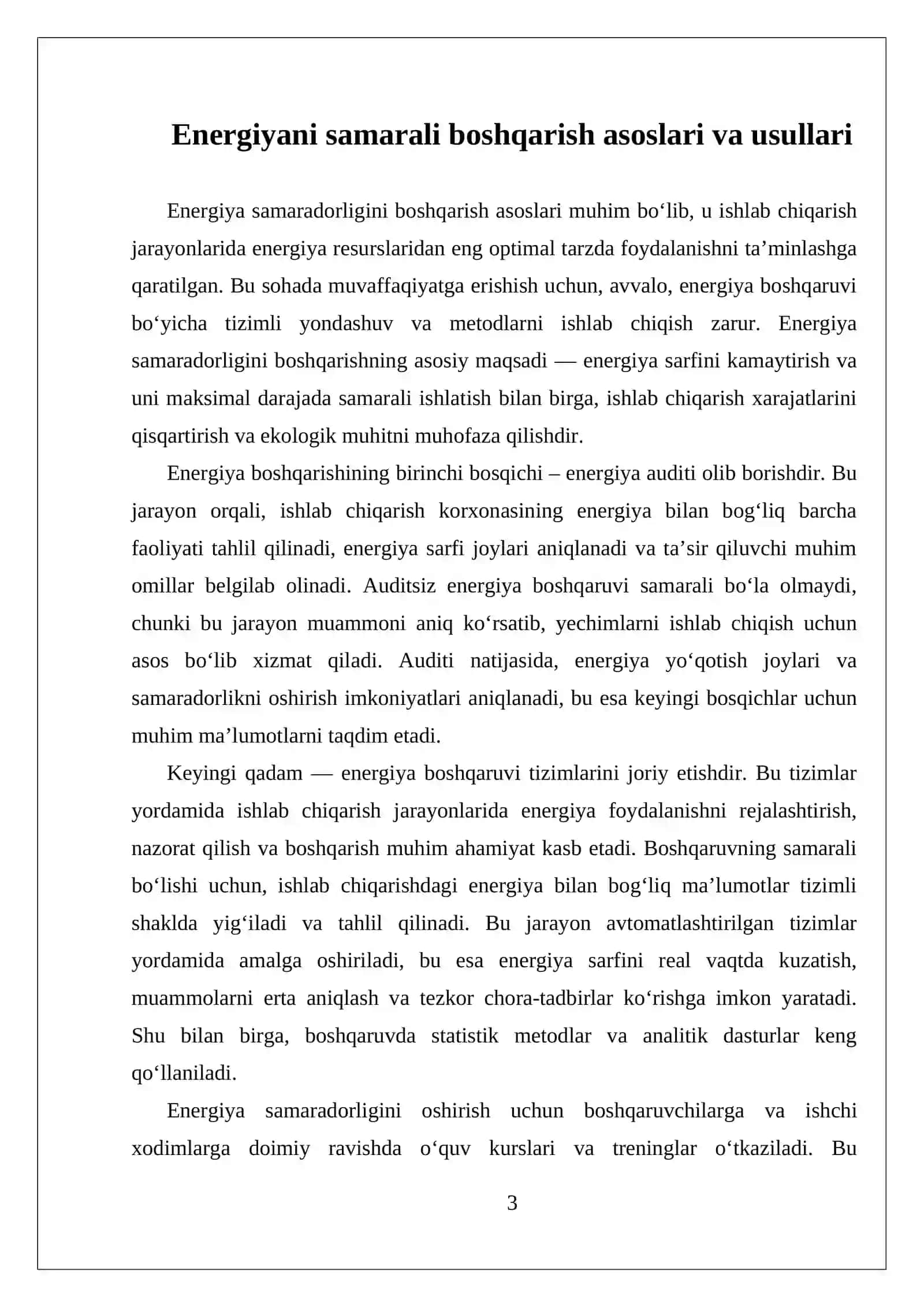 SANOAT KORXONALARIDA ENERGIYA TEJAMKORLIKNI TARG'IBOTI 3