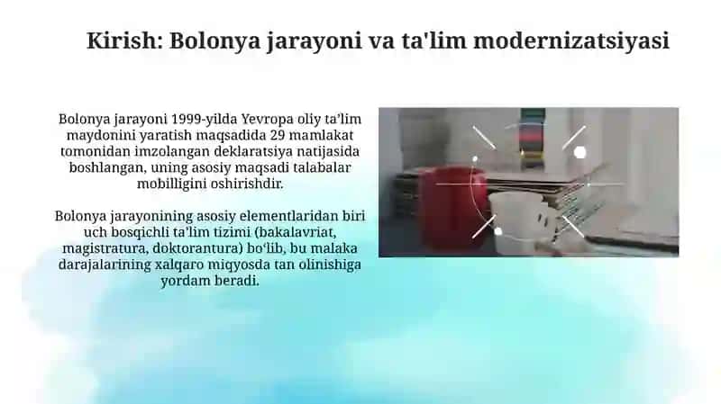 Bolonya jarayoni va ta'lim modernizatsiyasi 3