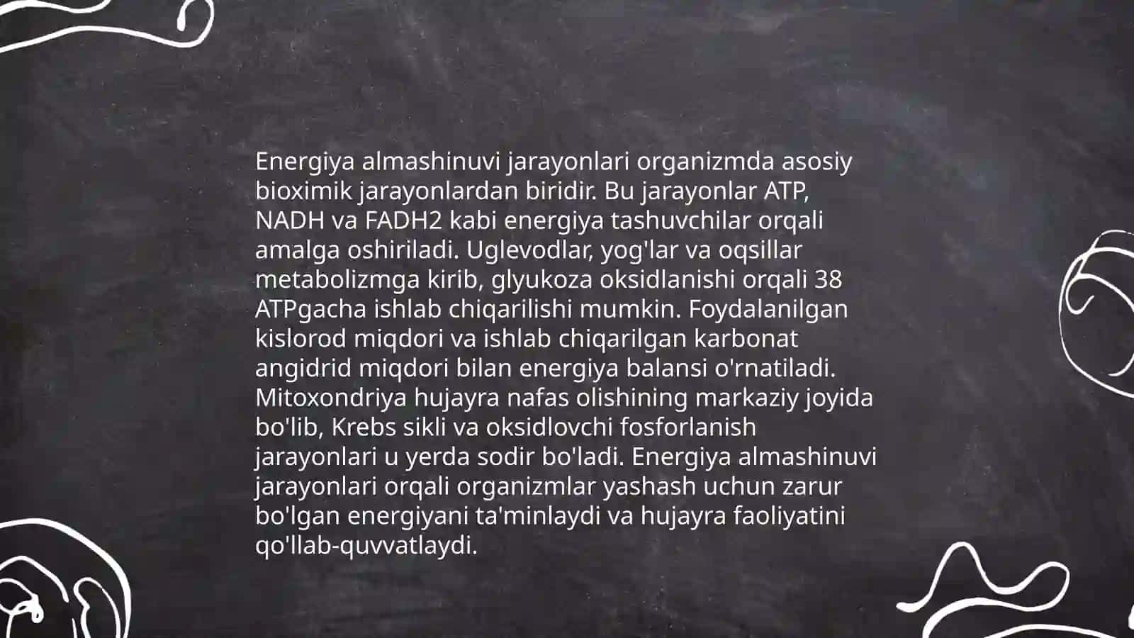 Energiya almashinuvi jarayonlari 3