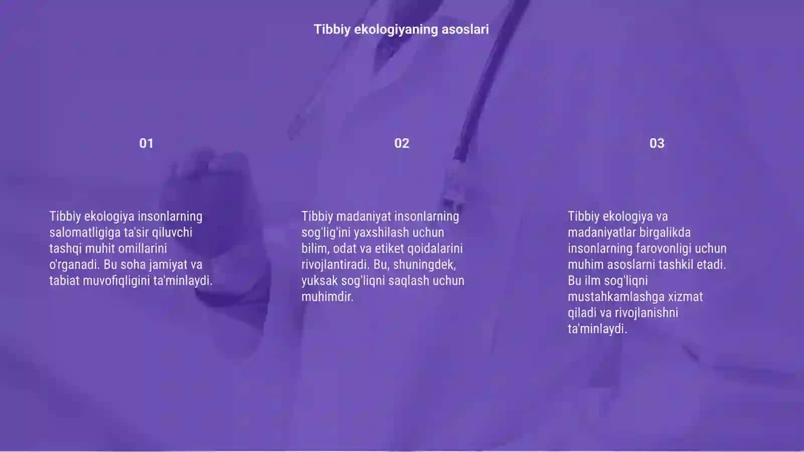 Tibbiy ekologiya va tibbiy madaniyat 3