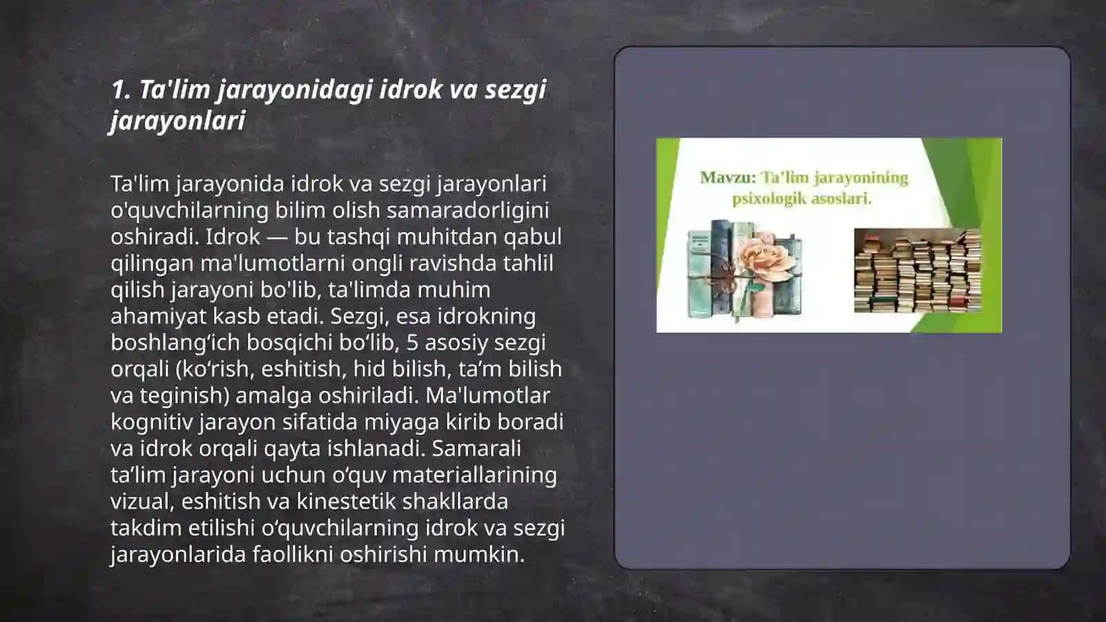 Ta'lim jarayonining psixologik asoslari 3