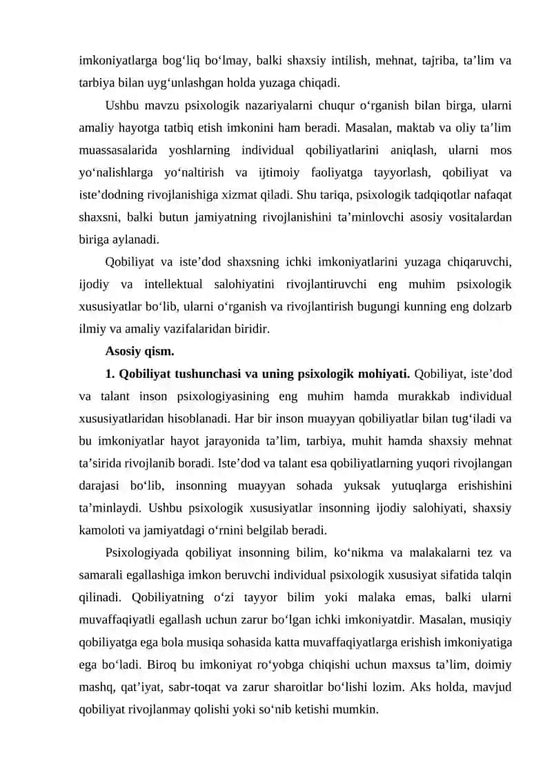 Psixologiya fanidan tayyorlagan referat 3