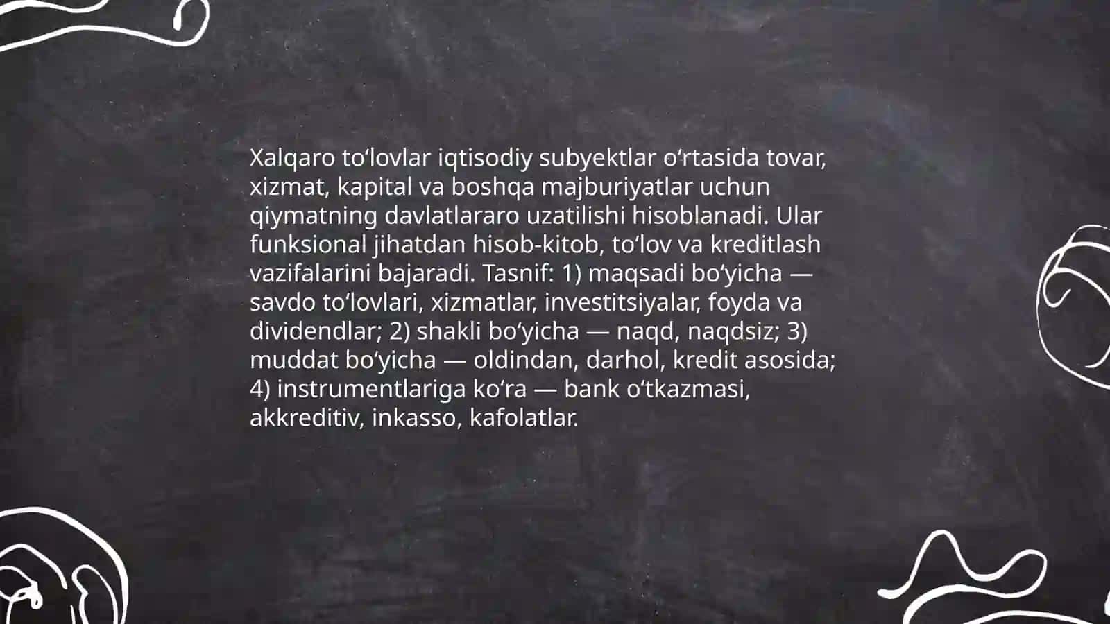 Xalqaro toʻlovlar va ularning shakillari 3