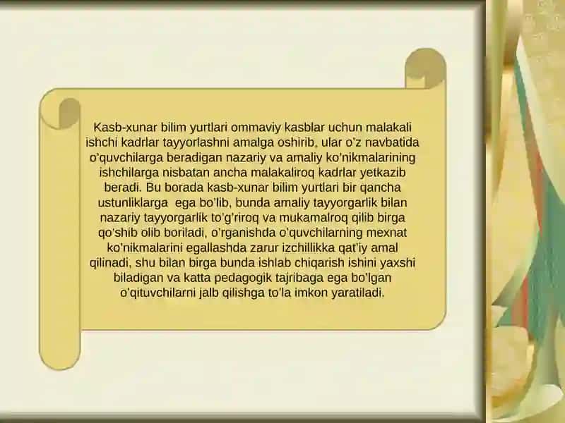 Mehnat sharoitlarini yaxshilash 3
