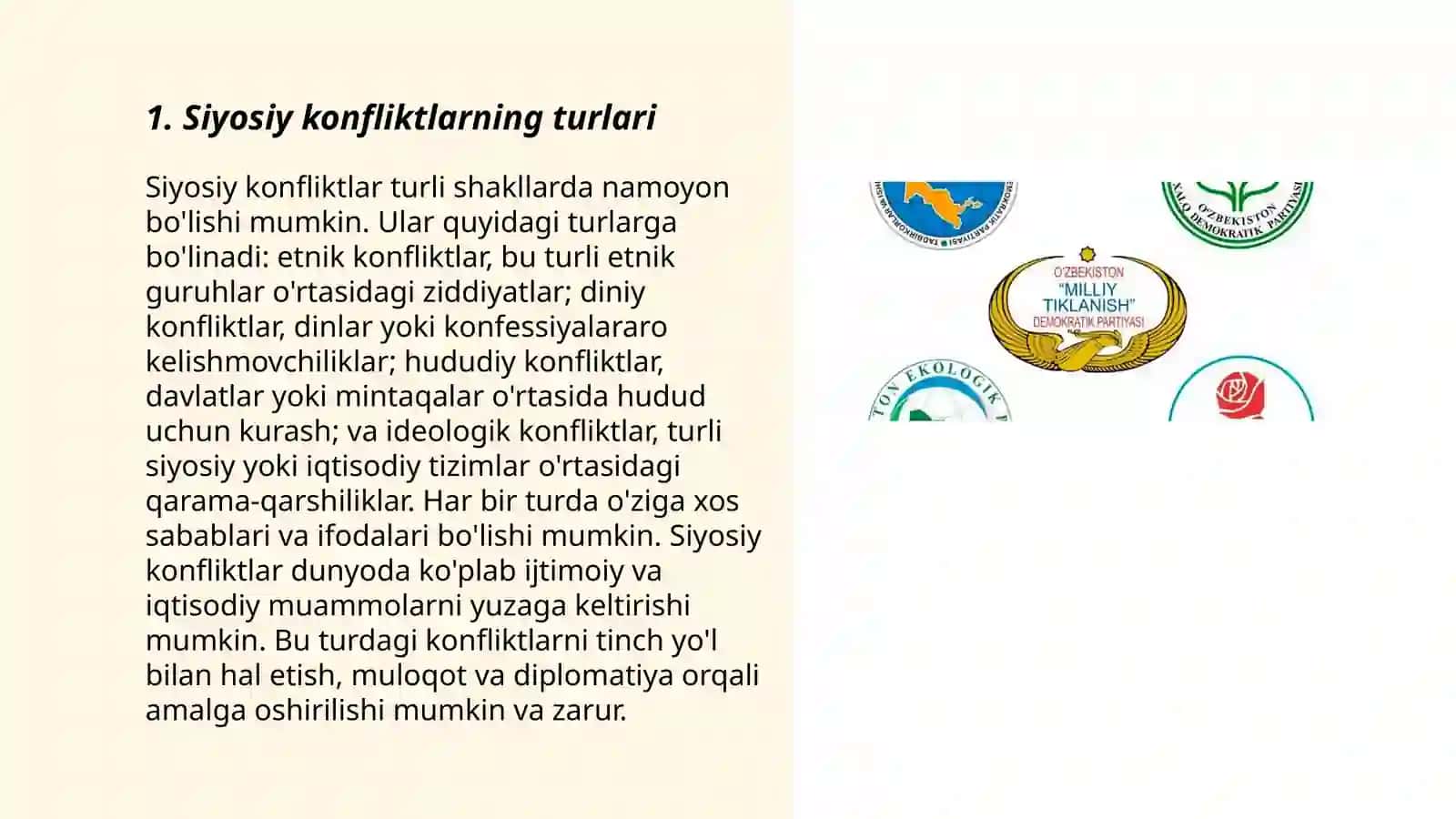 Siyosiy konfliktning tuzilishi 3