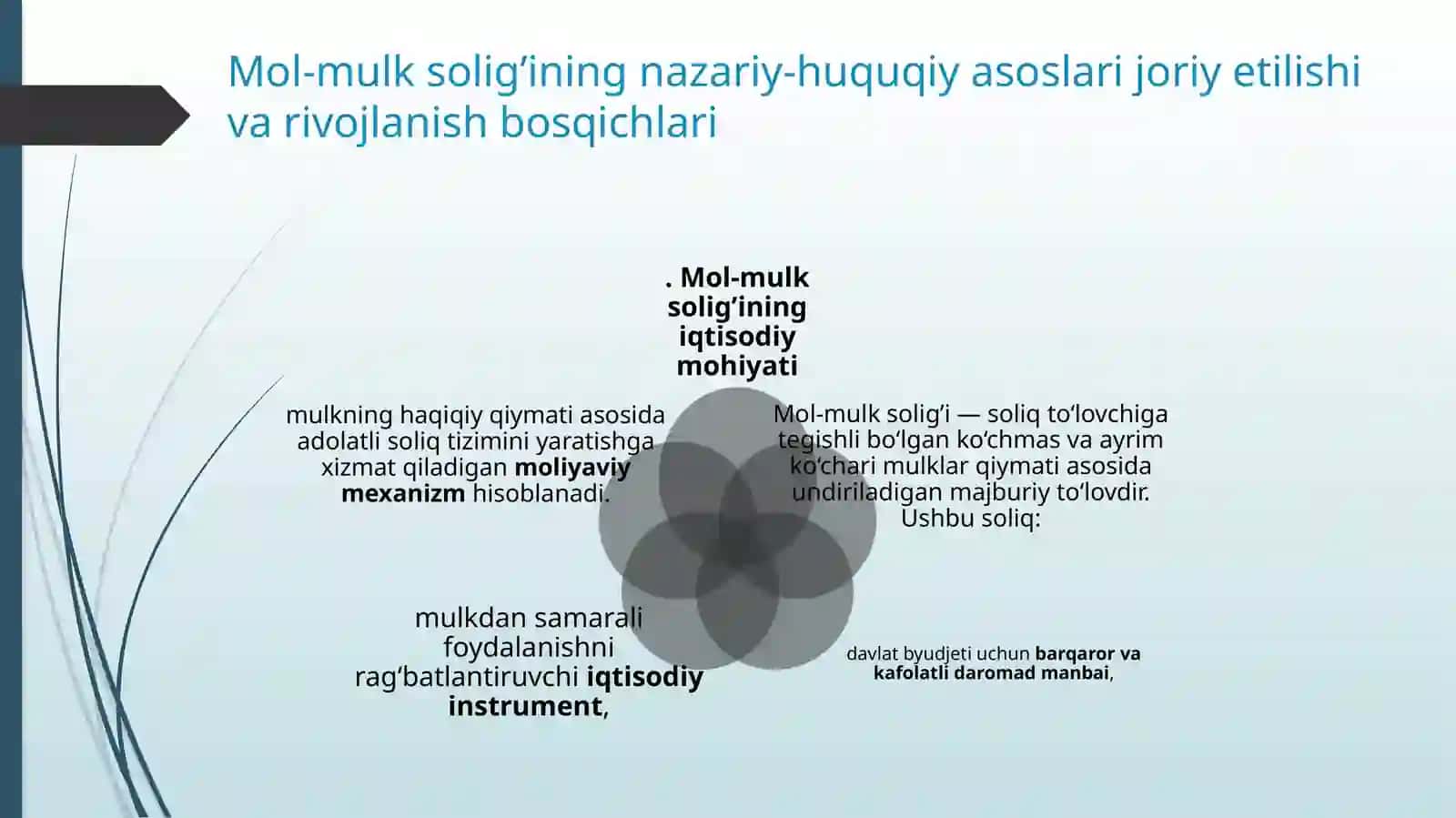 Mol-mulk solig’ining joriy etilishi 3