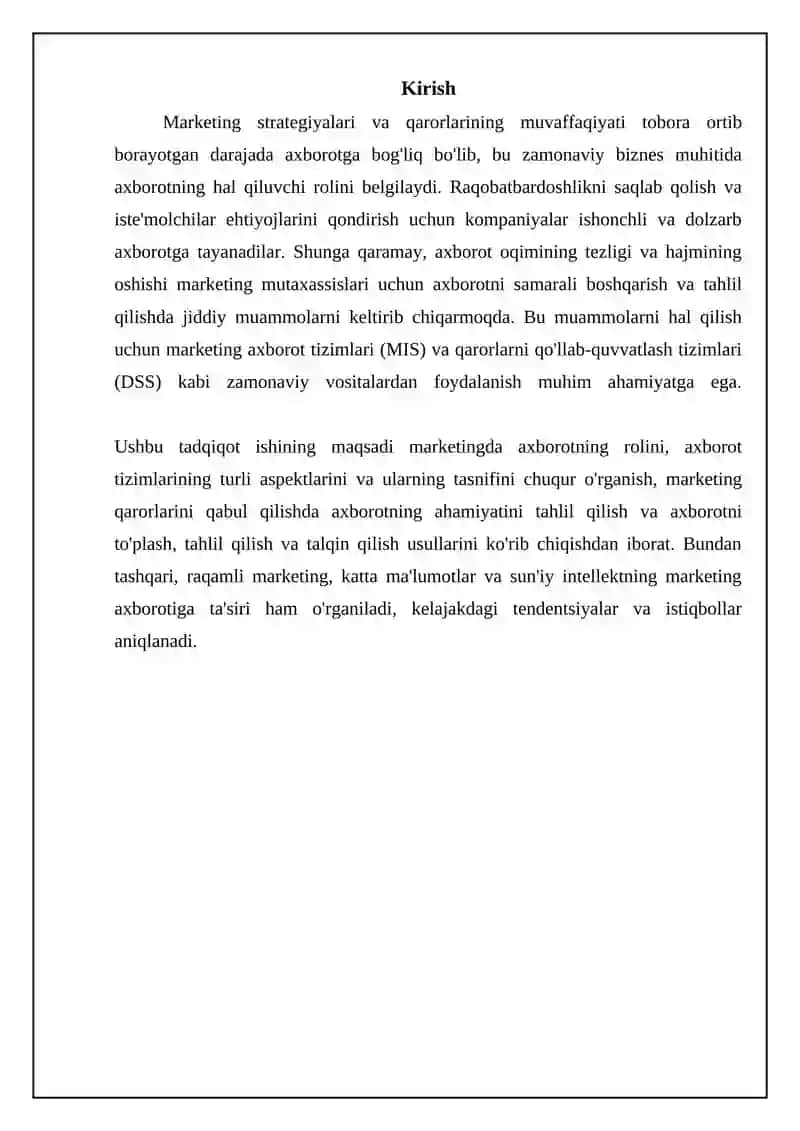 Marketingda axborot tizimlari 3