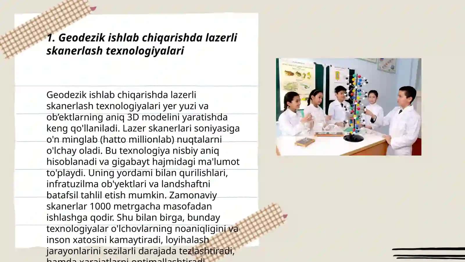 Geodezik ishlab chiqarishda lazerli skanerlash texnologiyalari 3