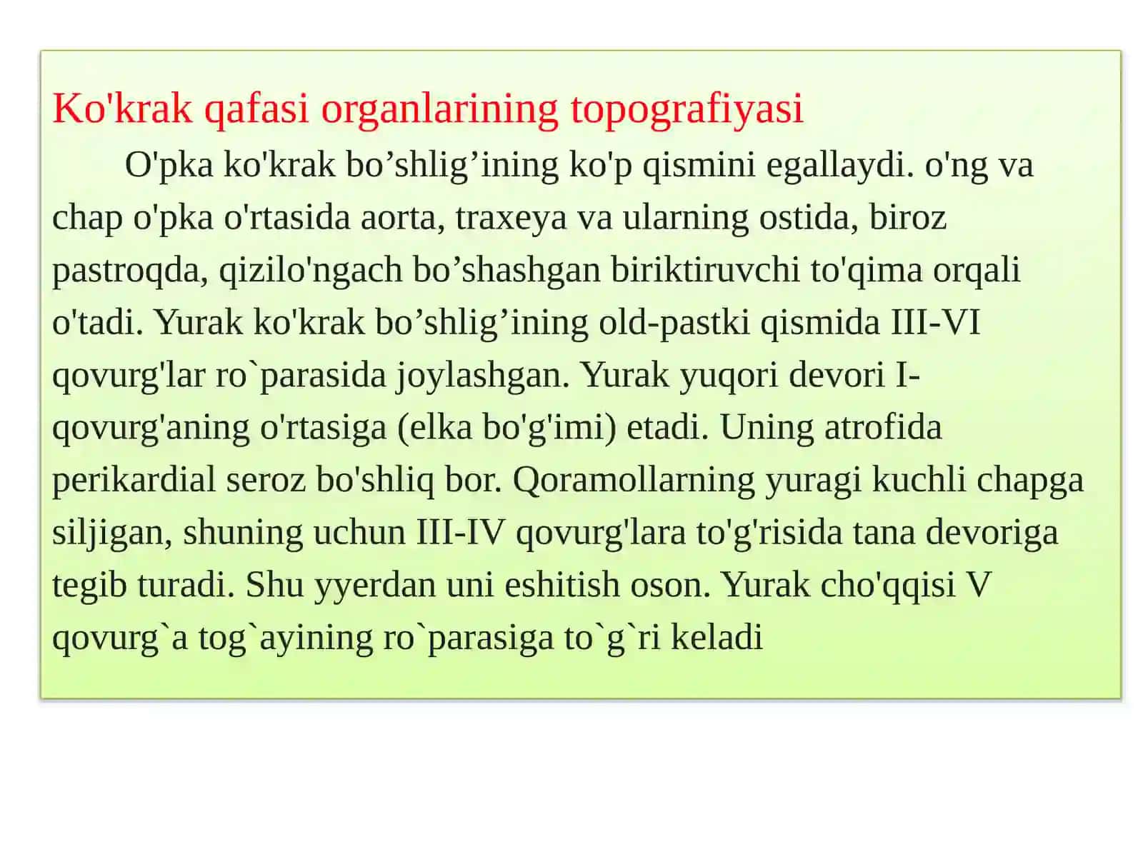 ICHKI ORGANLAR TOPOGRAFIYASI 3