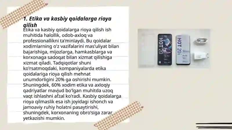 Etika va kasbiy qoidalarga rioya qilish 3