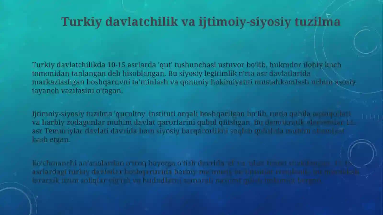 X -XV asrlar turkiy madaniyat 3