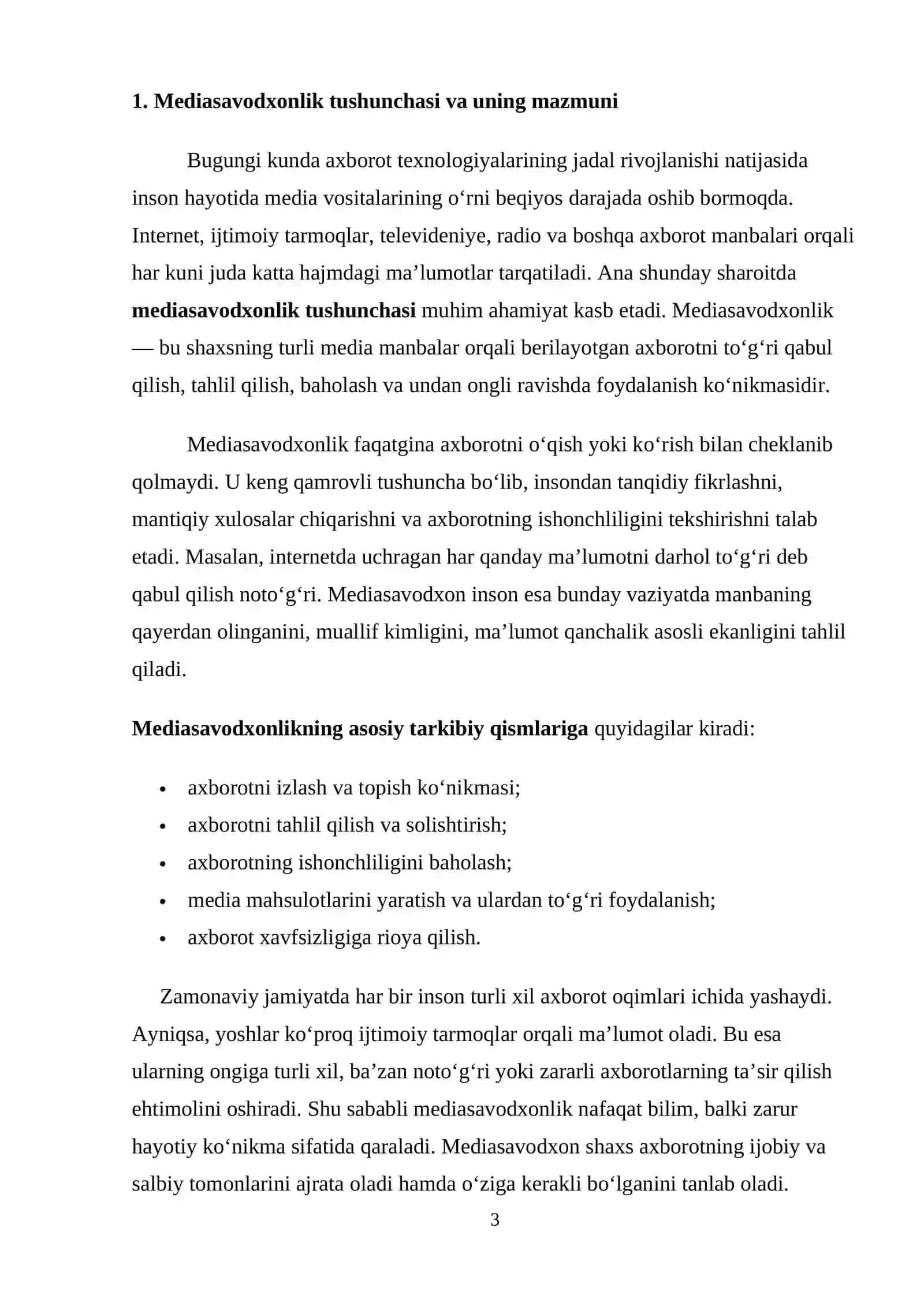 Mediasavodxonlik madaniyatining ta'limdagi roli 3