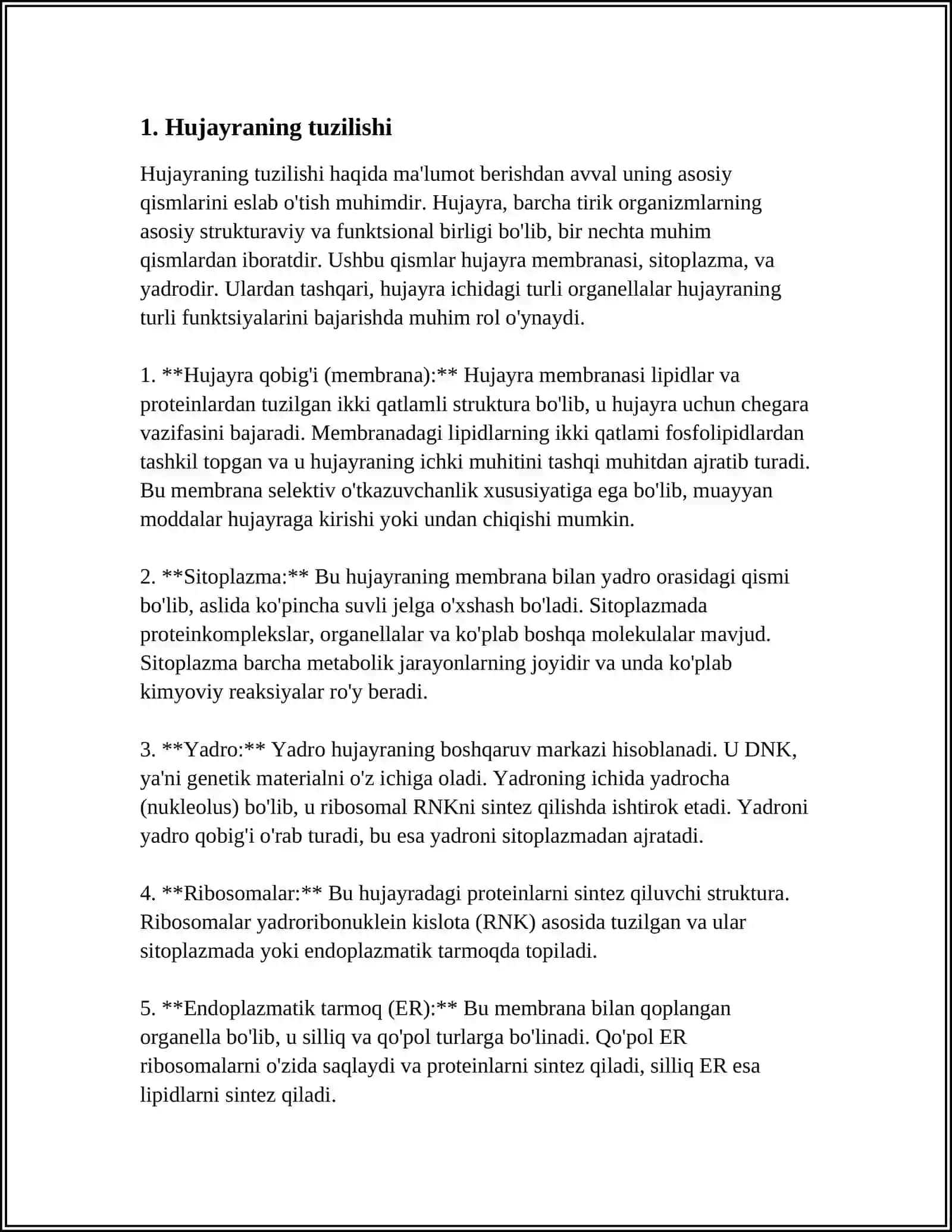 Hujayraning Kimyoviy Tarkibi 3