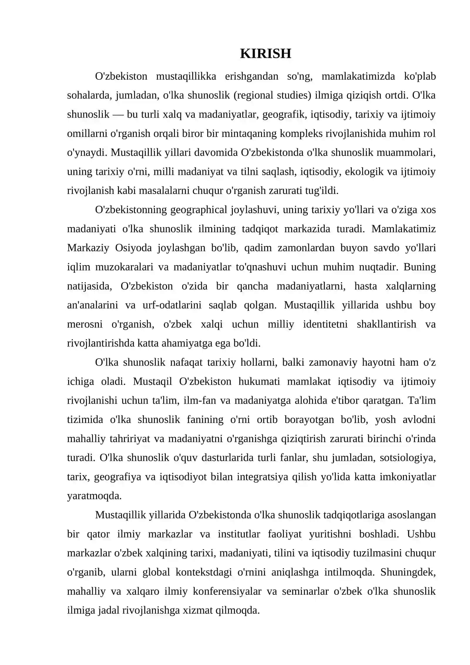MUSTAQILLIK YILLARIDA O'LKASHUNOSLIK MAVZUSIDA PREZENTATSIYA 3