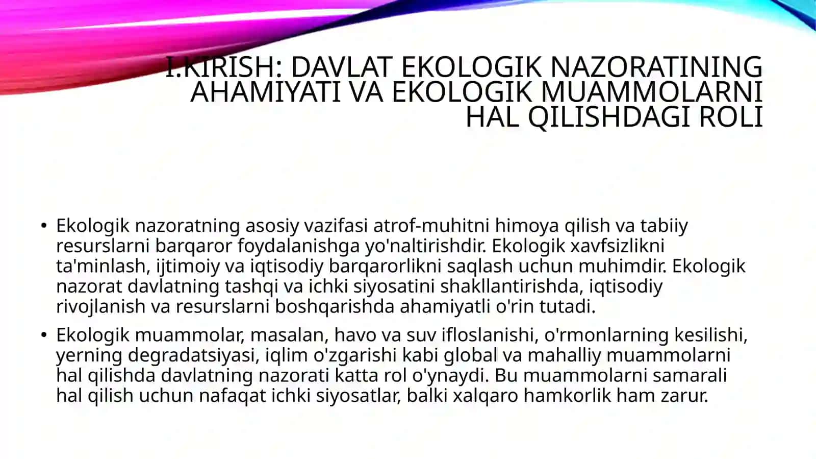 Davlatning ekologik nazorat vositalari va usullari 3