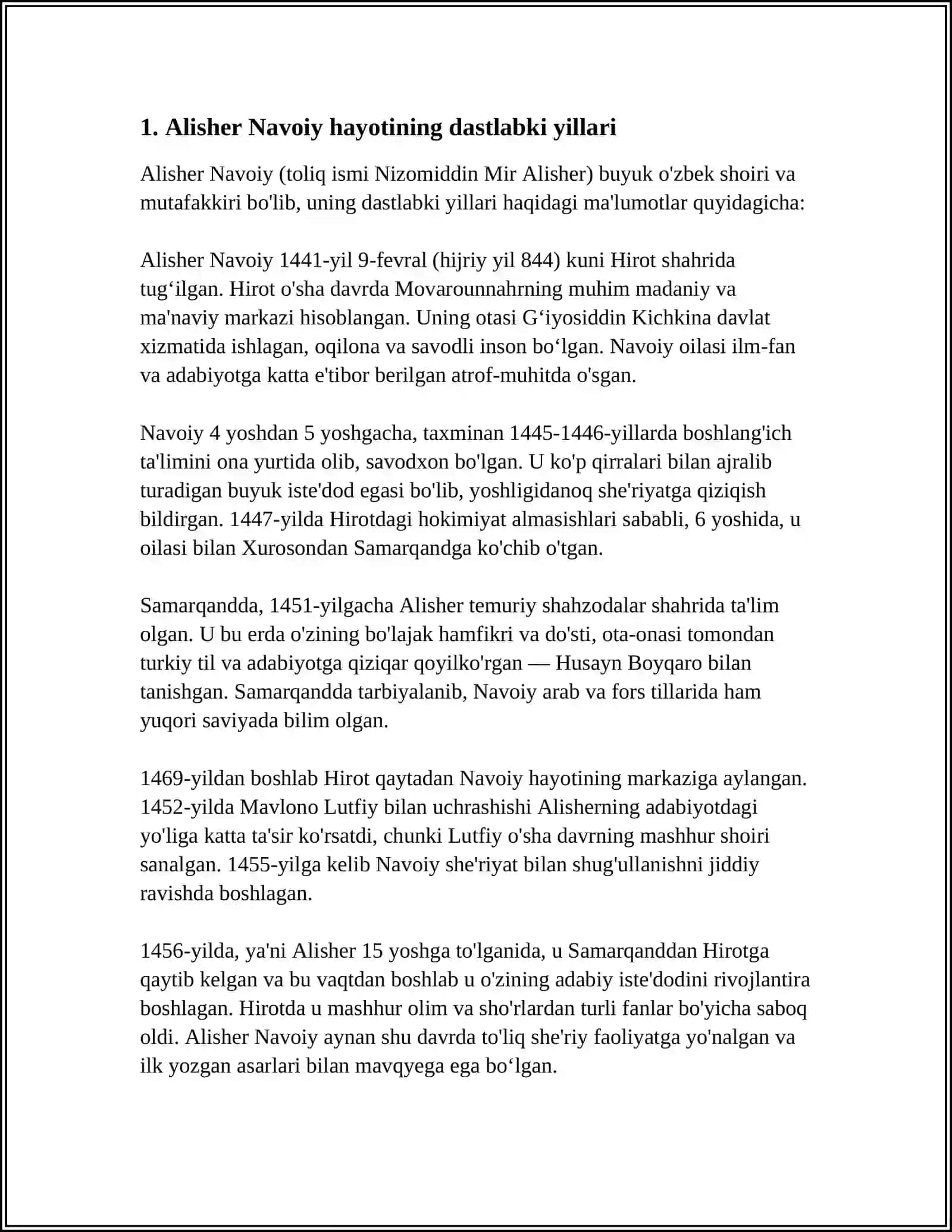 ALISHER NAVOIY HAYOTI VA IJODI 3
