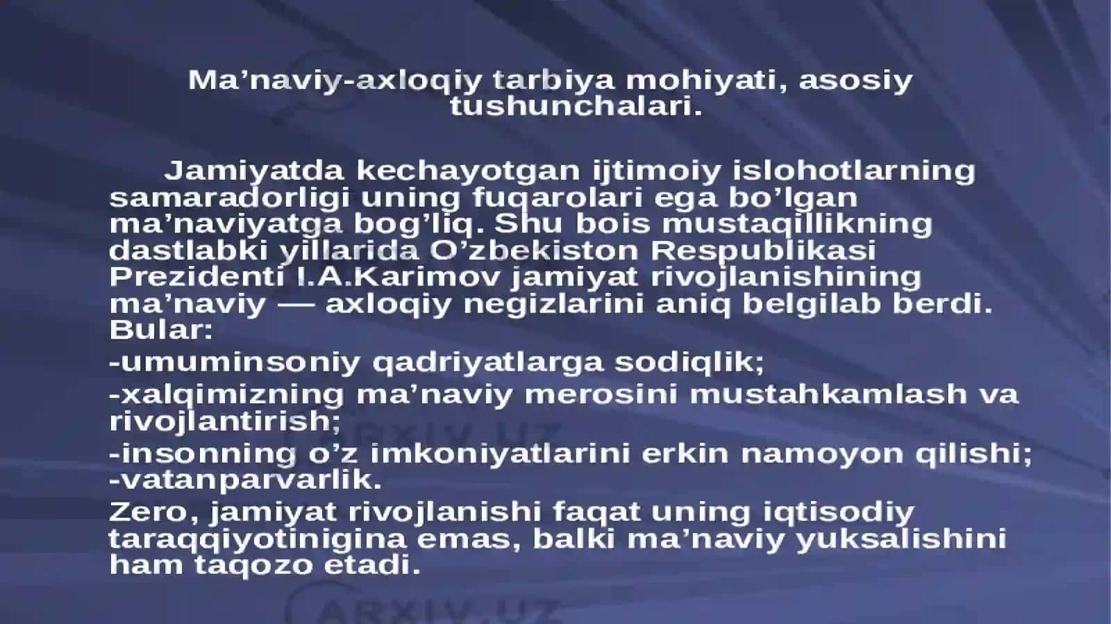 Manaviy-axloqiy tarbiya 3