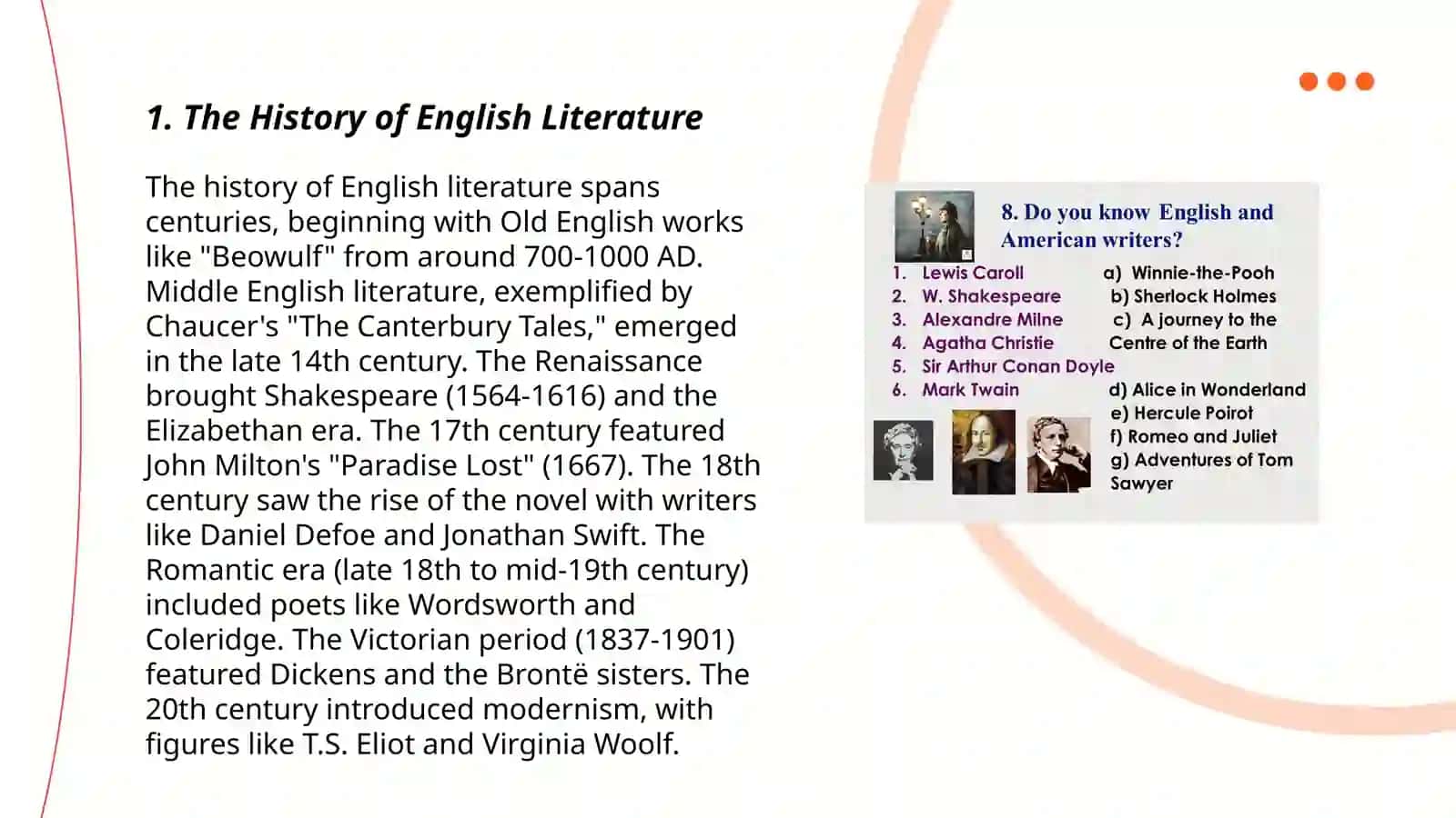 The History of English Literature 3