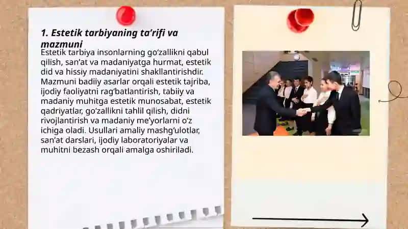 Estetik tarbiyaning ahamiyati 3