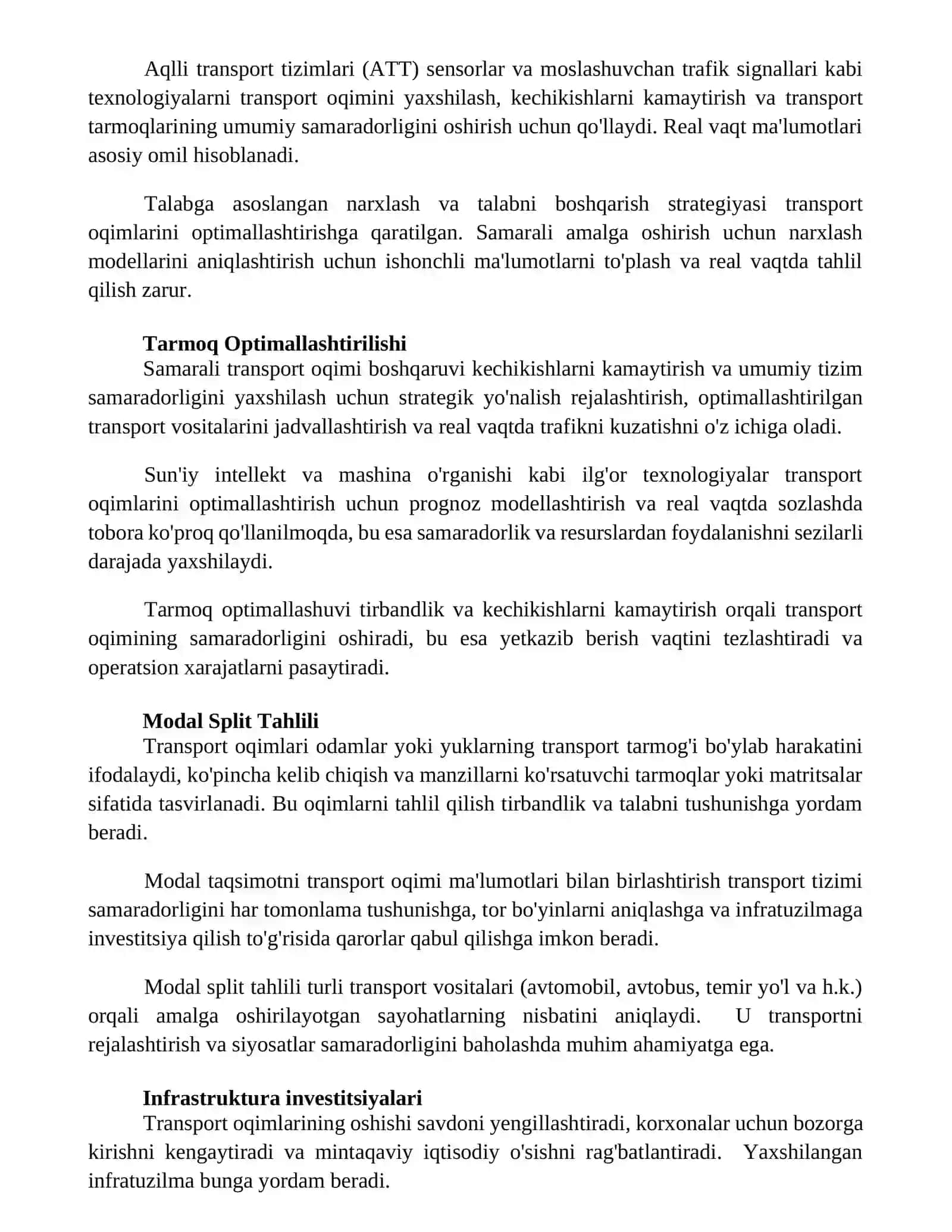 Transport oqimlari 3
