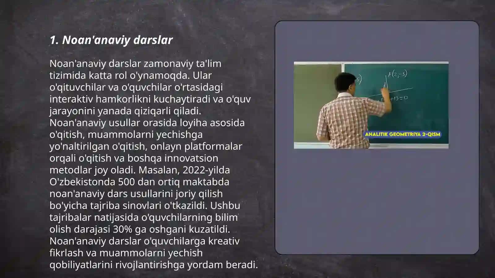Noan'anaviy darslar 3