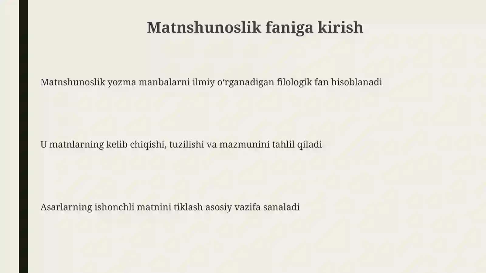 Matnshunoslik va uning taraqqiyot bosqichlari 3