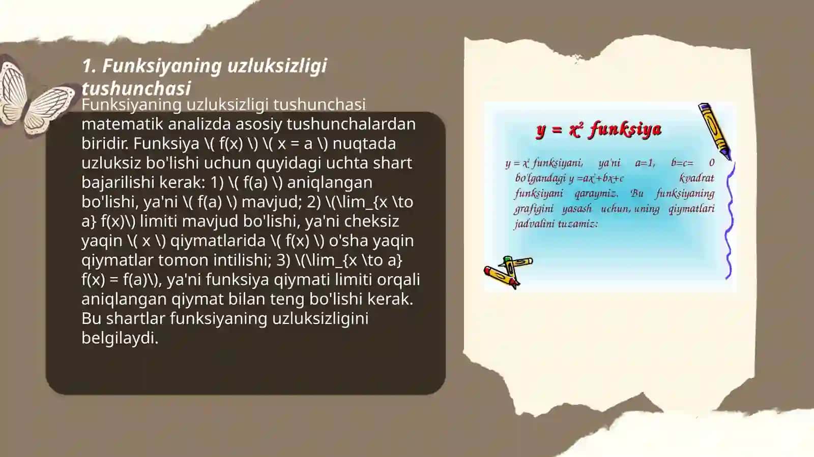Funksiya uzlugsizligi.Kantor teoremasi 3