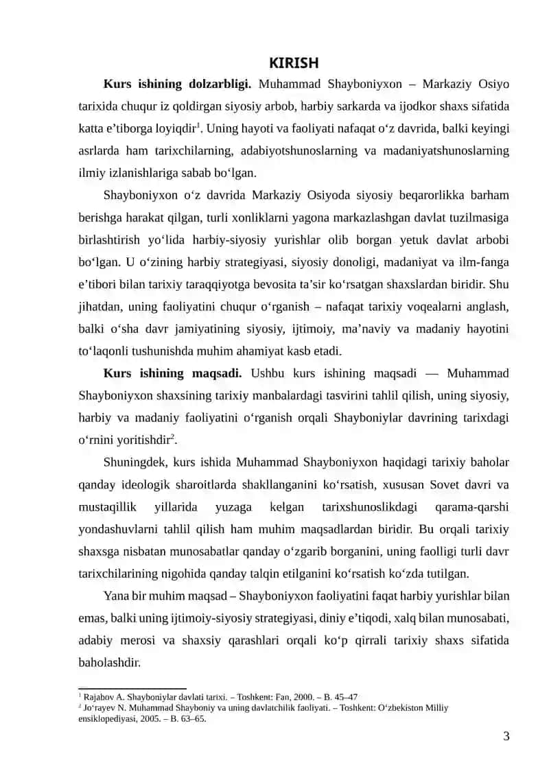 MUHAMMAD SHAYBONIYXON SHAXSINI O’RGANILISHI MASALALARI 3