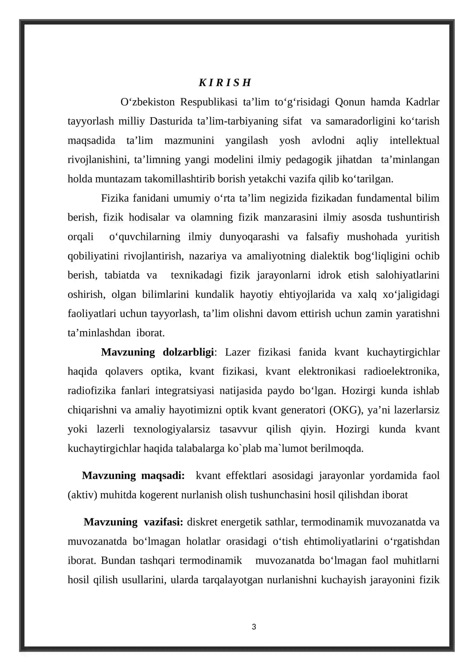 Kvant kuchaytirgichlar 3