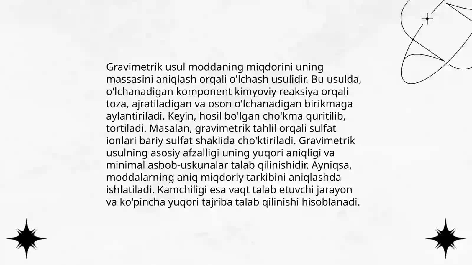 Gravimetrik usulda modda tarkibidagi magnit va bariy miqdorini aniqlash 3