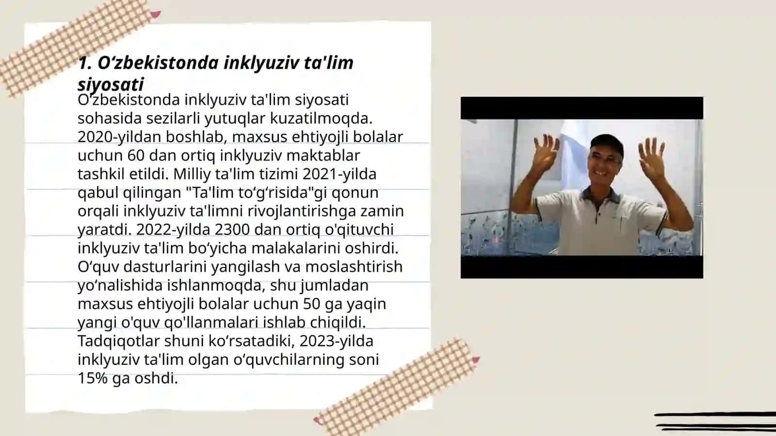 Oʻzbekistonda inklyuziv ta'lim siyosati 3