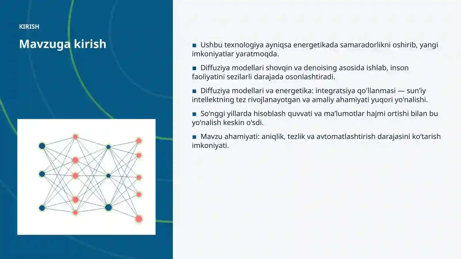 Diffuziya modellari va energetika: integratsiya qo'llanmasi 3