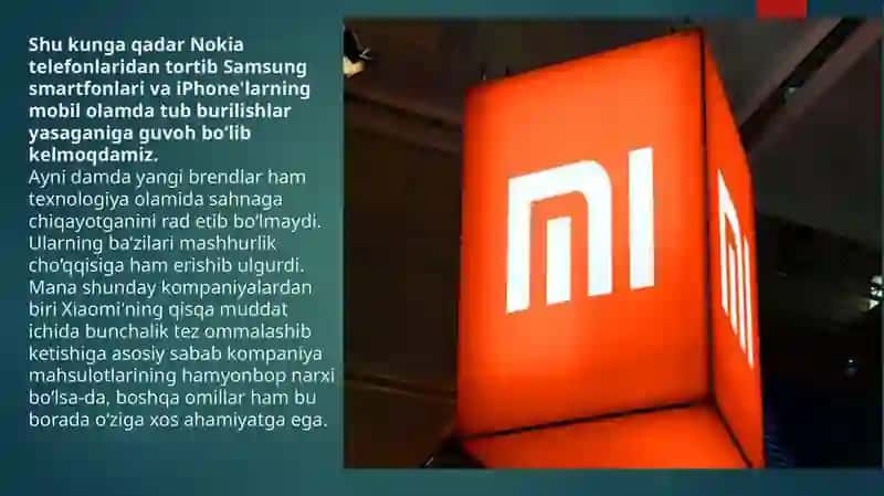 Xiaomi kompaniyasi Marketing 3