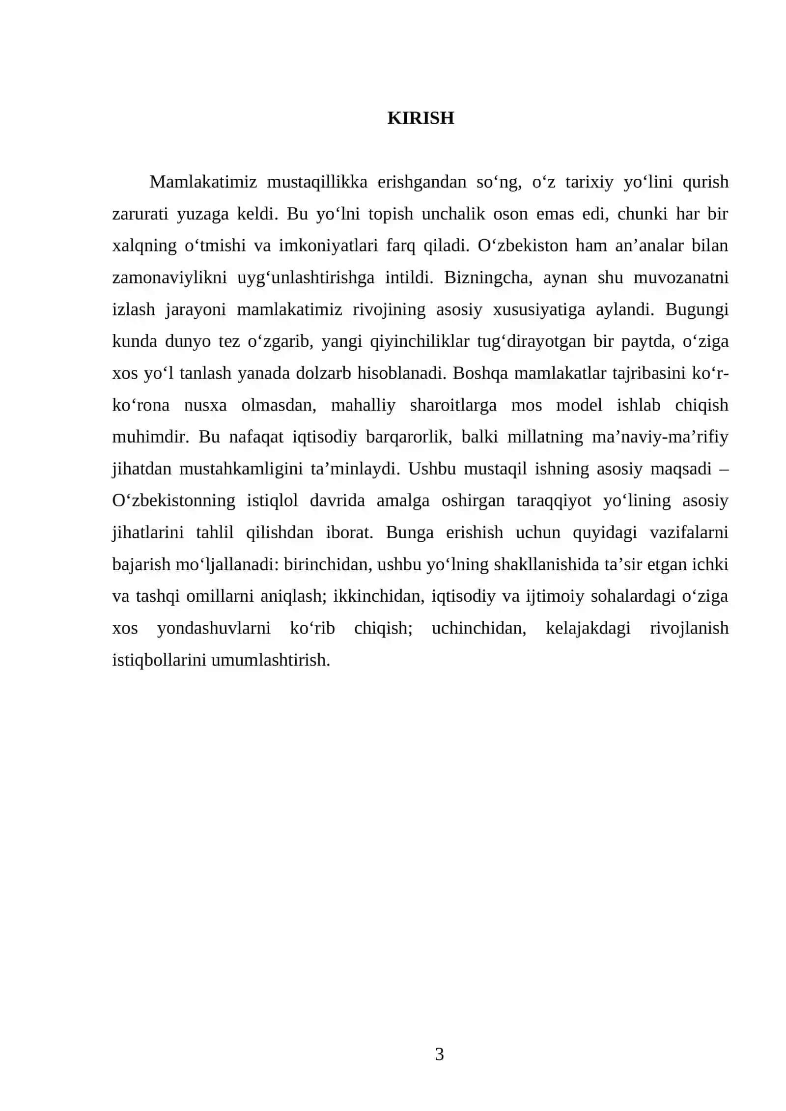 O’zbekistonning o’ziga xos istiqlol taraqqiyot yo’li 3