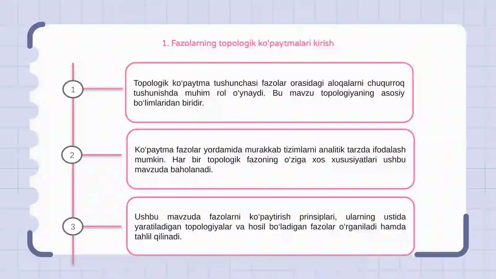 Fazolarning topologik ko‘paytmalari 3