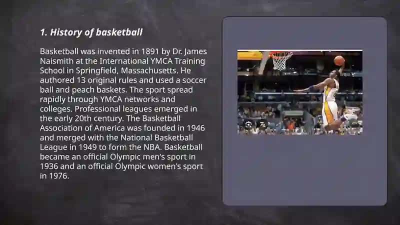 Basketbol sporti boʻyicha maʼlumotlar. 3