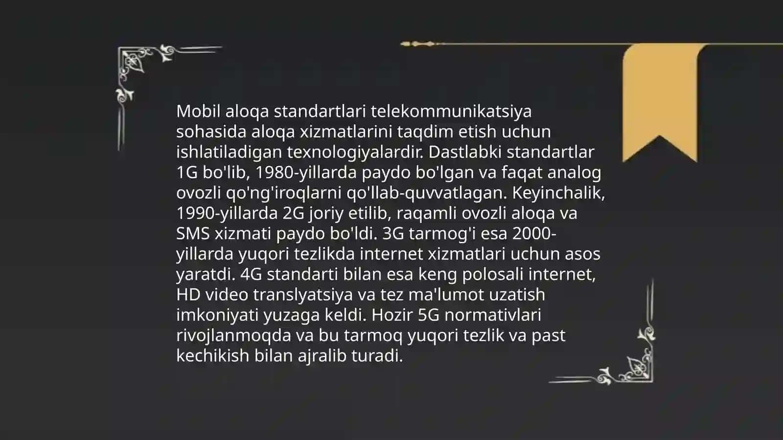 Mobil aloqa standartlari 3