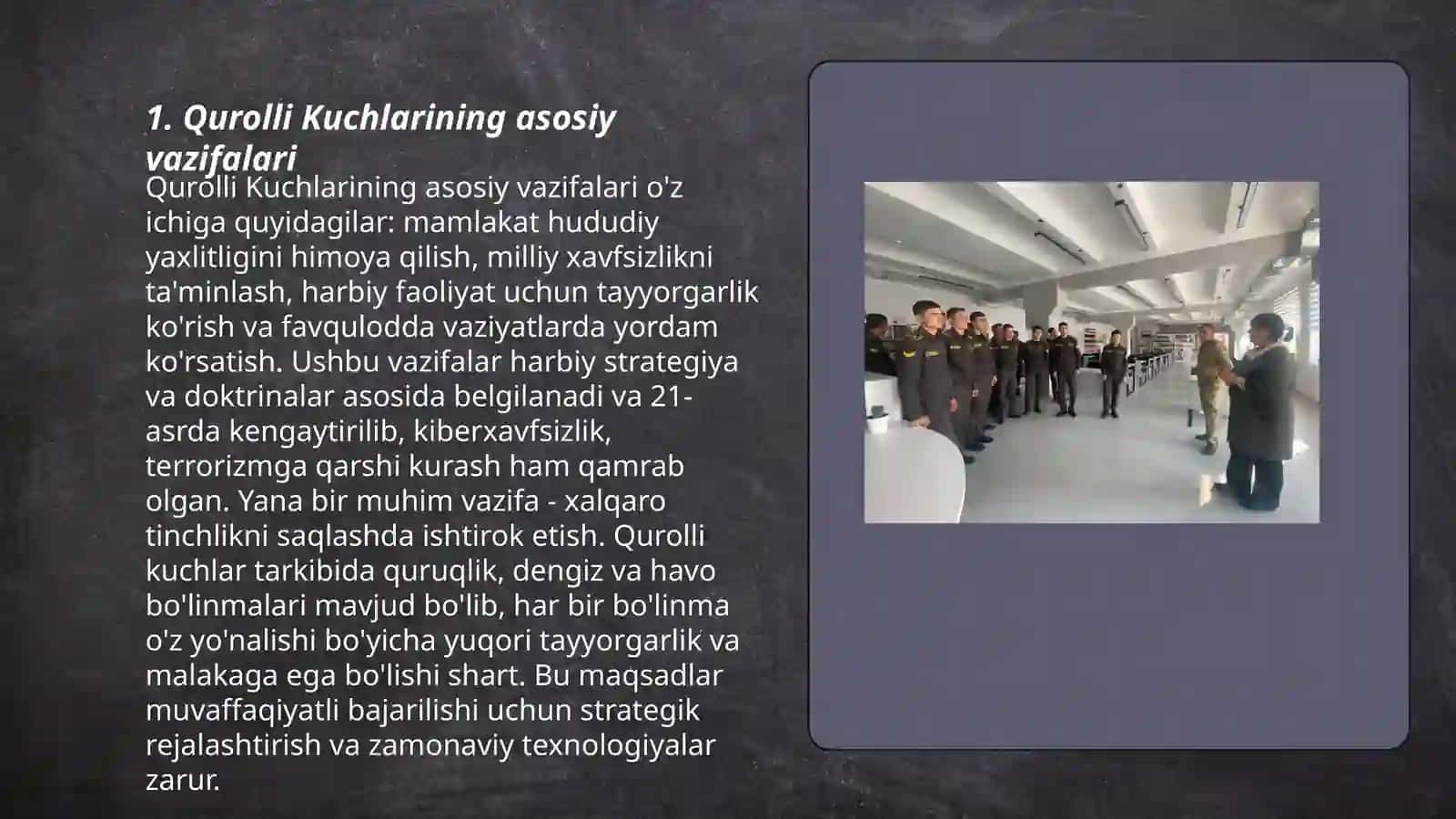 O‘zbekiston Respublikasi Qurolli Kuchlarining garnizon va qoruvullik xizmatlari hamda saf nizomi 3
