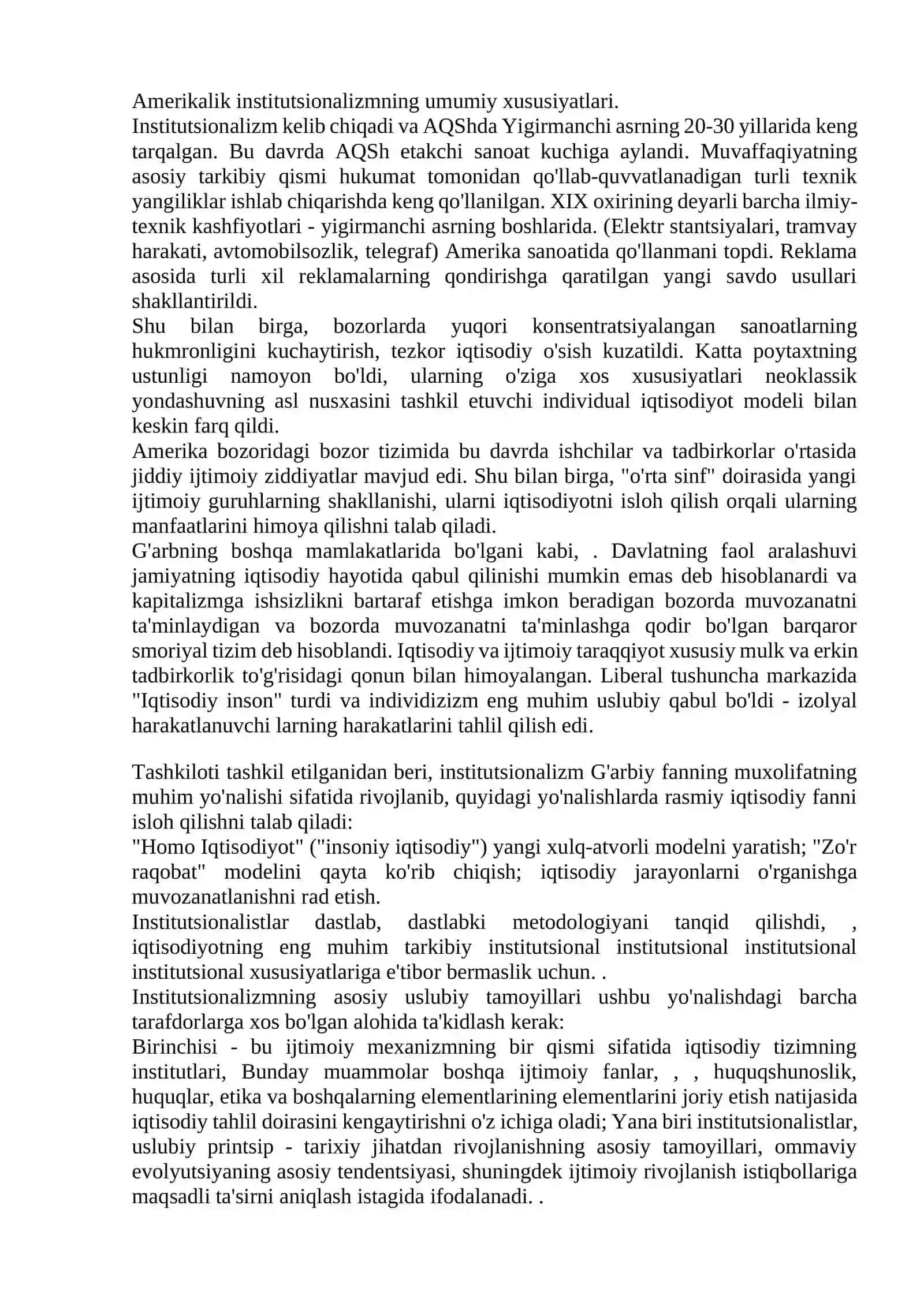 Institutsionalizm va uning rivojlanish bosqichlari 3