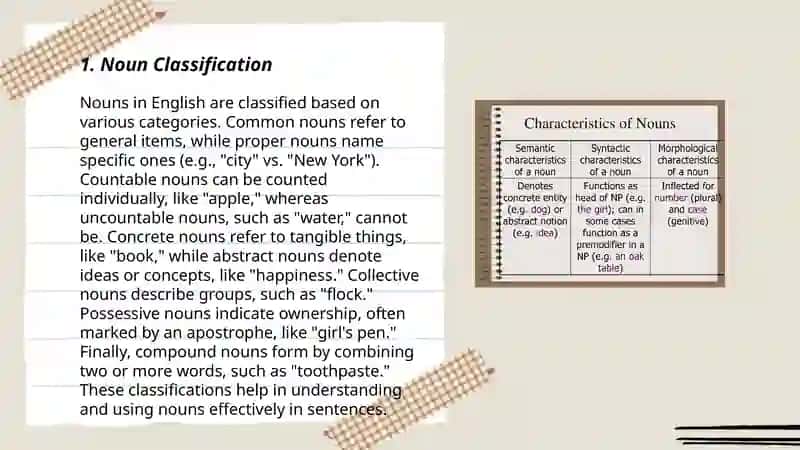 Grammatic categories of Nouns 3