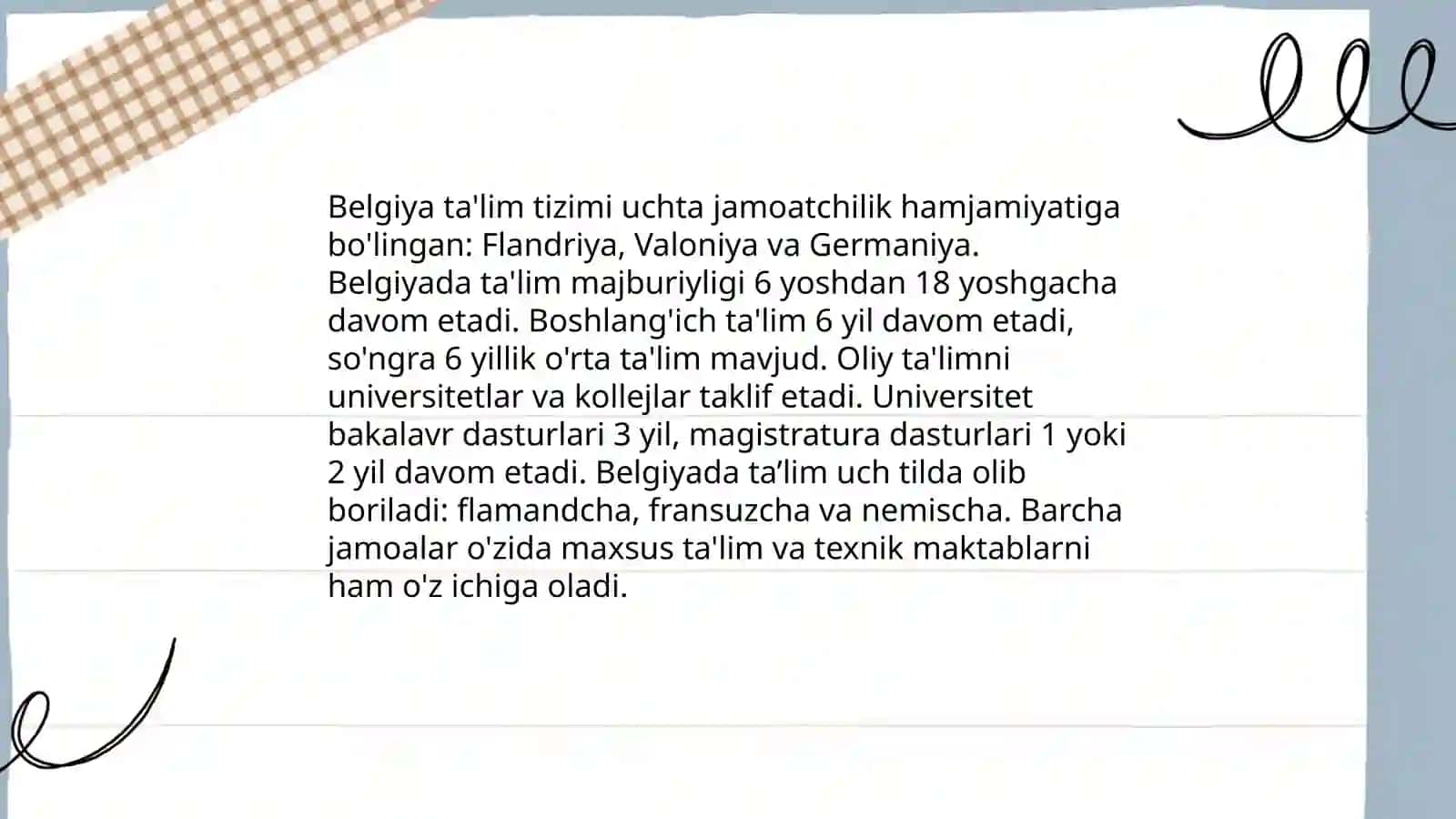Belgiya ta'lim tizimi 3