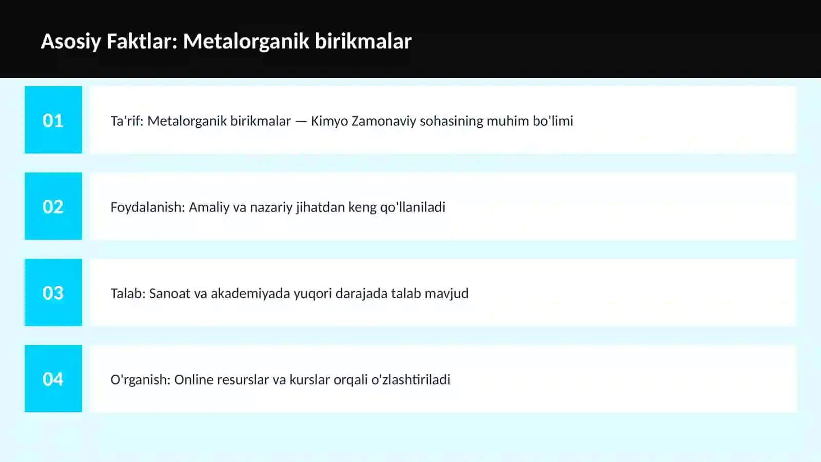 Metalorganik birikmalar 3