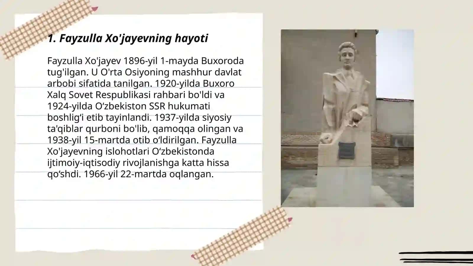 Fayzulla Xo'jayevning hayoti 3
