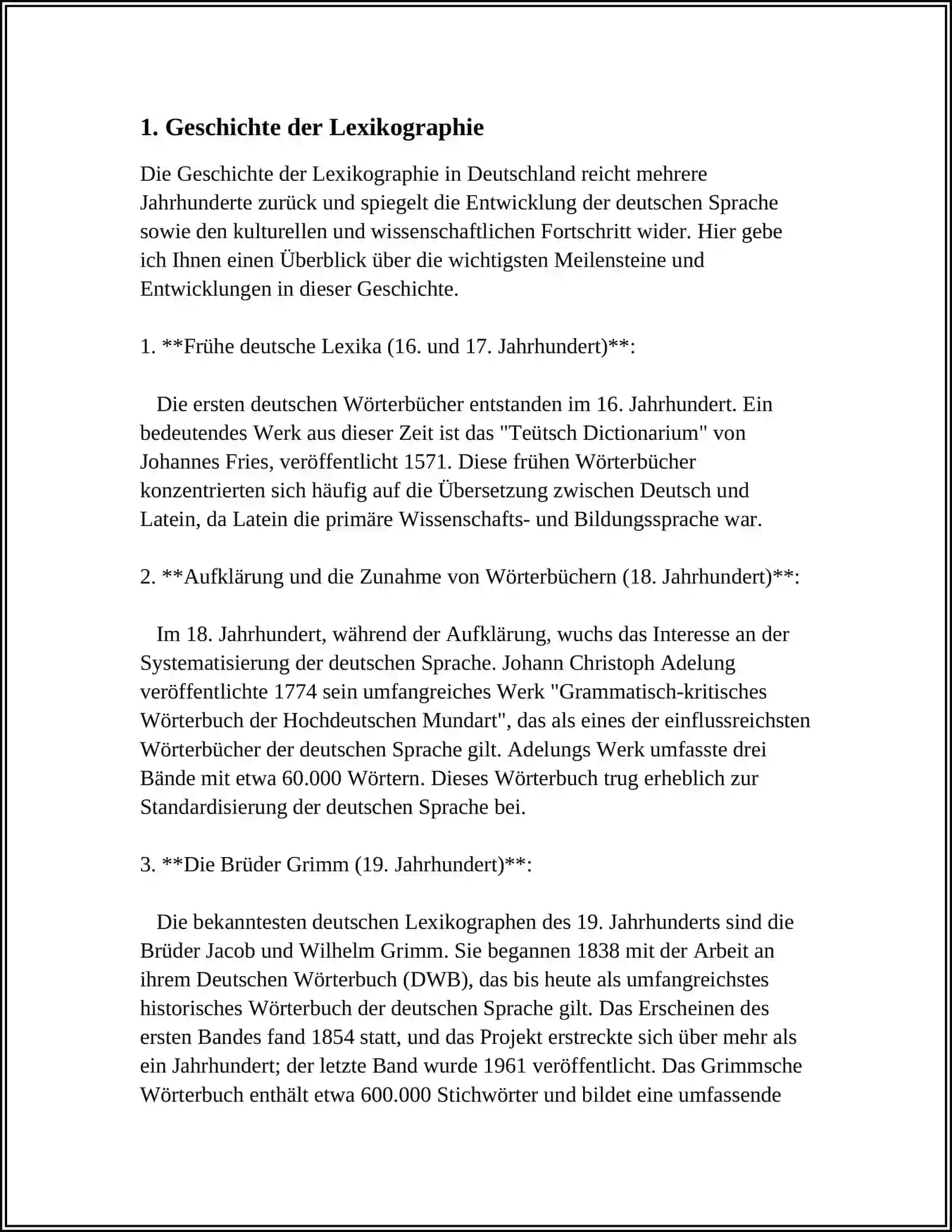 LEXIKOGRAPHIE ALS WISSENSCHAFT DER WÖRTER 3